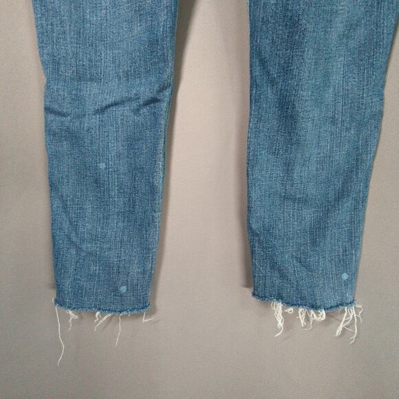 Silver Jeans Womens 28x25 Blue Sam Distressed Stretch Raw Hem - Picture 9 of 10